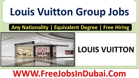 louis vuitton dubai jobs|louis vuitton career opportunities.